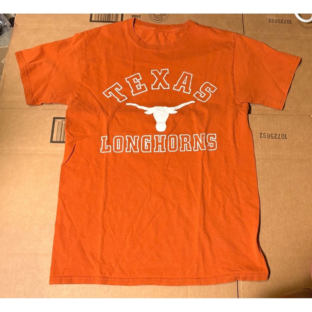 Texas Longhorns T-Shirt Kids Youth Large Orange Good Graphic Tee NCAA UT
